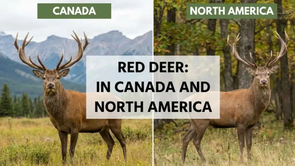 red deer in canada and north america