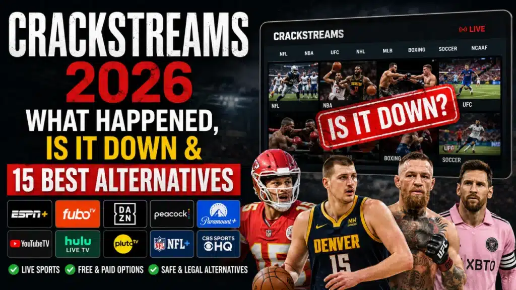 CrackStreams 2026: What Happened, Is It Down & 15 Best Alternatives