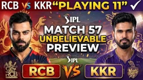 IPL 2026 Match 57_ RCB vs KKR Playing 11, Raipur Pitch Report & Free Live Stream Details