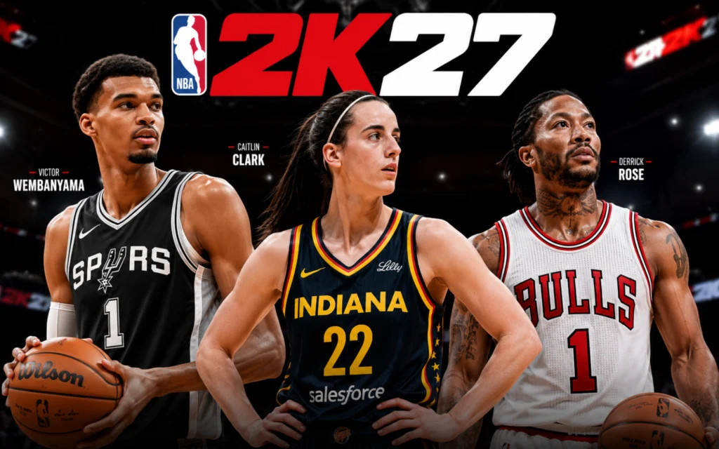 NBA 2K27 Cover Athletes Revealed: Wembanyama, Caitlin Clark and Derrick Rose